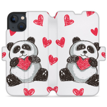 Phone case - casey Wallet Design - Panda - Panda with heart