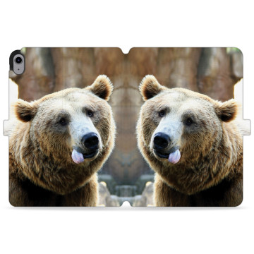 Tablet case - casey Wallet Design - Funny Animals - Bear with tongue