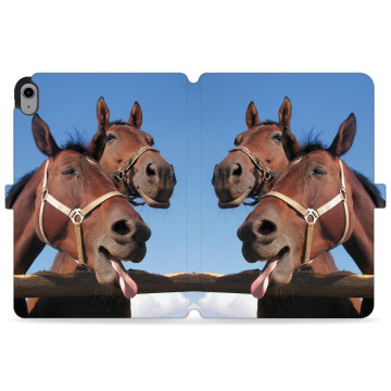 Tablet case - casey Wallet Design - Funny Animals - Funny horses