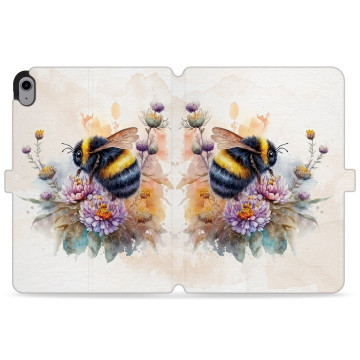 Tablet case - casey Wallet Design - Bloom & Buzz - Bumblebee in flowers