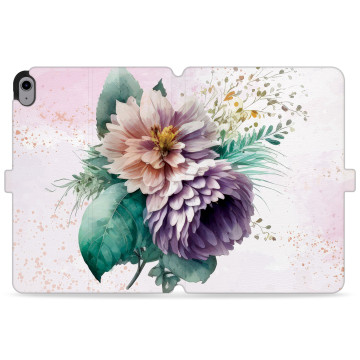 Tablet case - casey Wallet Design - Bloom & Buzz - Purple summer flowers