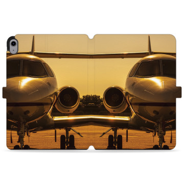 Tablet case - casey Wallet Design - Gift for boyfriend - Airplane at the airport