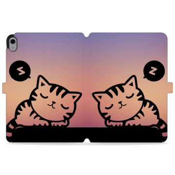 Tablet case - casey Wallet Design - Case with cat - Cat sleeping