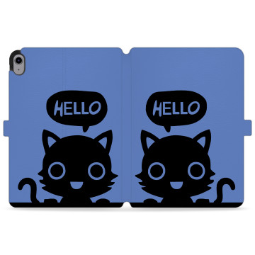 Tablet case - casey Wallet Design - Case with cat - Hello kitty