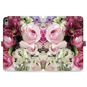 Tablet case - casey Wallet Design - Floral Case - Maroon bouquet of roses