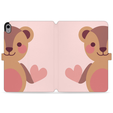 Tablet case - casey Wallet Design - Forever Young - Cute bear