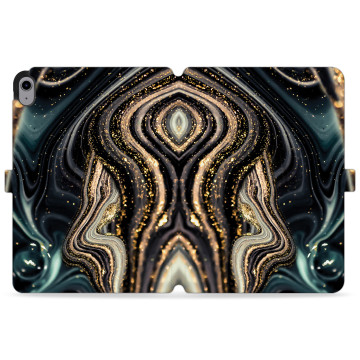 Tablet case - casey Wallet Design - Gold Abstract - Black and gold marble