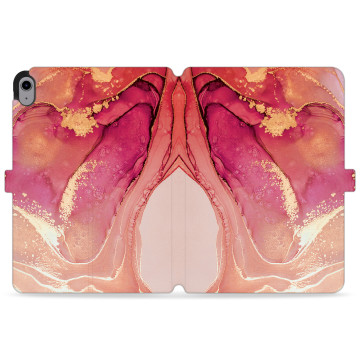 Tablet case - casey Wallet Design - Gold Abstract - Pastel marble
