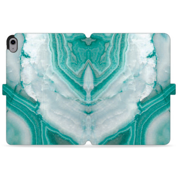 Tablet case - casey Wallet Design - Insta Marble - Turquoise marble