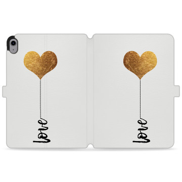 Tablet case - casey Wallet Design - Minimalist - Golden Heart