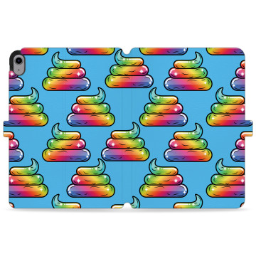 Tablet case - casey Wallet Design - Unicorn - Rainbow poop