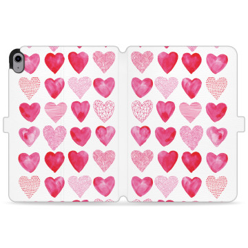 Tablet case - casey Wallet Design - Valentine's Day - Pink hearts