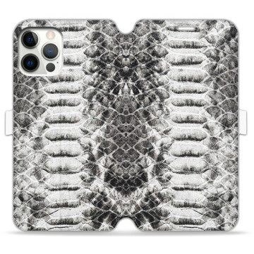 Phone case - casey Wallet Book Design - Animal Pattern - Monochrome snake