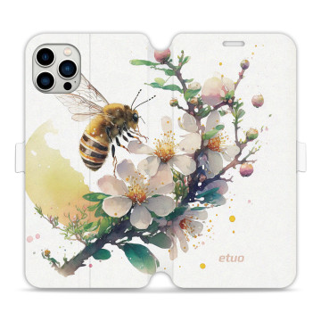 Phone case - casey Wallet Book Design - Bloom & Buzz - Bee and flowers