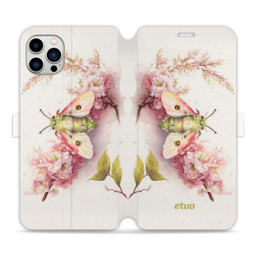 Phone case - casey Wallet Book Design - Bloom & Buzz - Flower moth