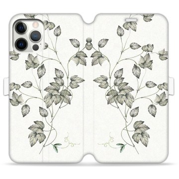 Phone case - casey Wallet Book Design - Botanic - Delicate leaves