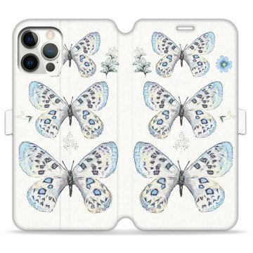 Phone case - casey Wallet Book Design - Botanic - Pastel butterflies