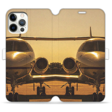 Phone case - casey Wallet Book Design - Gift for boyfriend - Airplane at the airport