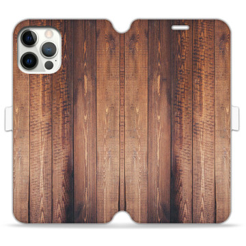 Phone case - casey Wallet Book Design - Wood - Wooden boards