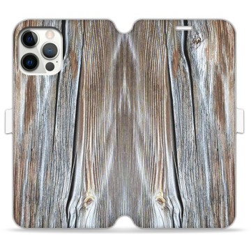 Phone case - casey Wallet Book Design - Wood - Natural wood