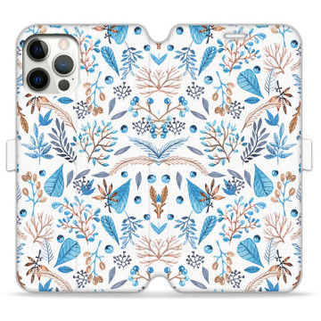 Phone case - casey Wallet Book Design - Folk & Dreamcatcher - Leaves and berries