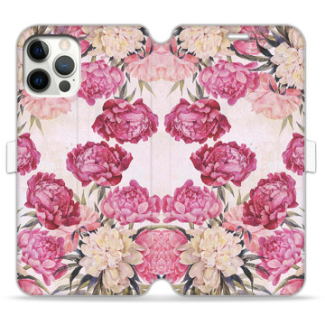 Phone case - casey Wallet Book Design - Floral Case - Peonies