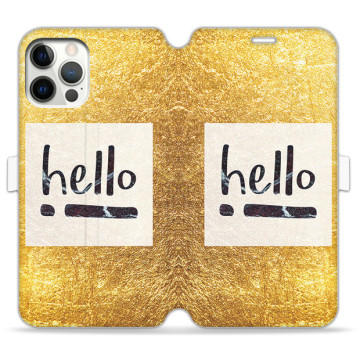 Phone case - casey Wallet Book Design - Chic Design - Hello Gold