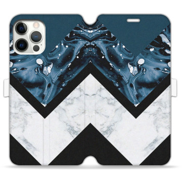 Phone case - casey Wallet Book Design - Chic Design - Symmetrical Navy Blue