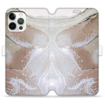 Phone case - casey Wallet Book Design - Gold Abstract - Sand marble