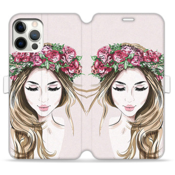 Phone case - casey Wallet Book Design - Fashion Girls - Natural look