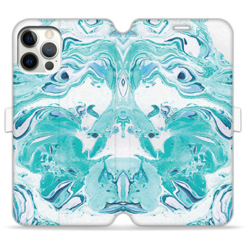 Phone case - casey Wallet Book Design - Marble Case - Blue Marble