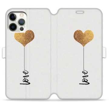 Phone case - casey Wallet Book Design - Minimalist - Golden Heart