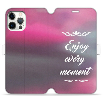 Phone case - casey Wallet Book Design - The sentence - Enjoy every moment