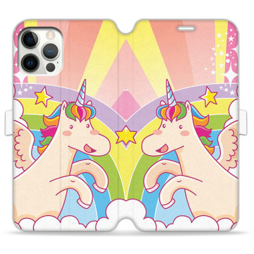 Phone case - casey Wallet Book Design - Unicorn - Unicorn with rainbow