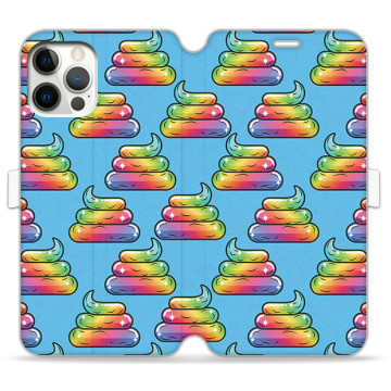 Phone case - casey Wallet Book Design - Unicorn - Rainbow poop