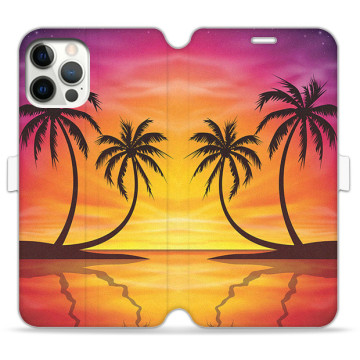 Phone case - casey Wallet Book Design - Holiday - Palm trees at sunset