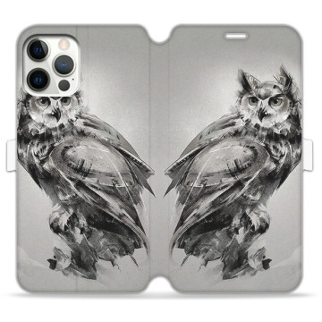 Phone case - casey Wallet Book Design - Wild Animals - Graphic owl