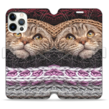 Phone case - casey Wallet Book Design - Christmas gift - Cat in sweater