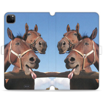 Tablet case - casey Wallet Book Design - Funny Animals - Funny horses