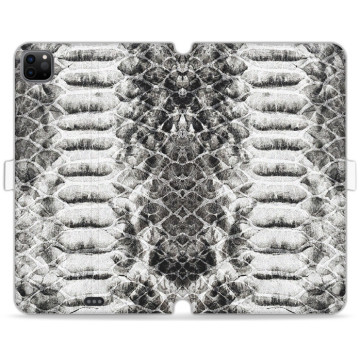 Tablet case - casey Wallet Book Design - Animal Pattern - Monochrome snake