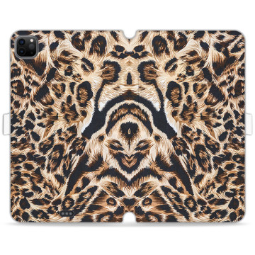 Tablet case - casey Wallet Book Design - Animal Pattern - Case in leopard print