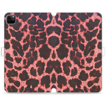 Tablet case - casey Wallet Book Design - Animal Pattern - Pink leopard print