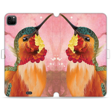 Tablet case - casey Wallet Book Design - Autumn - Pattern with hummingbird