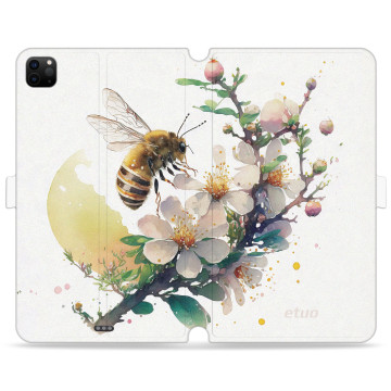 Tablet case - casey Wallet Book Design - Bloom & Buzz - Bee and flowers