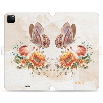 Tablet case - casey Wallet Book Design - Bloom & Buzz - Butterfly among the flowers