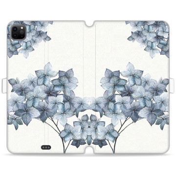 Tablet case - casey Wallet Book Design - Botanic - Blue flowers