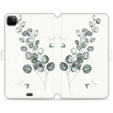 Tablet case - casey Wallet Book Design - Botanic - Green creeper field