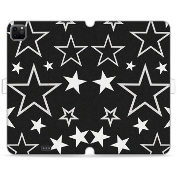 Tablet case - casey Wallet Book Design - Black and white - Celebs