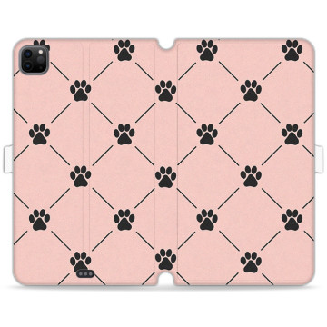Tablet case - casey Wallet Book Design - Case with cat - Cat feet