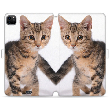 Tablet case - casey Wallet Book Design - Case with cat - Cute kitty